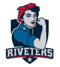 Rosie the Riveter Logo for the Metropolitan Riveters of the PHF