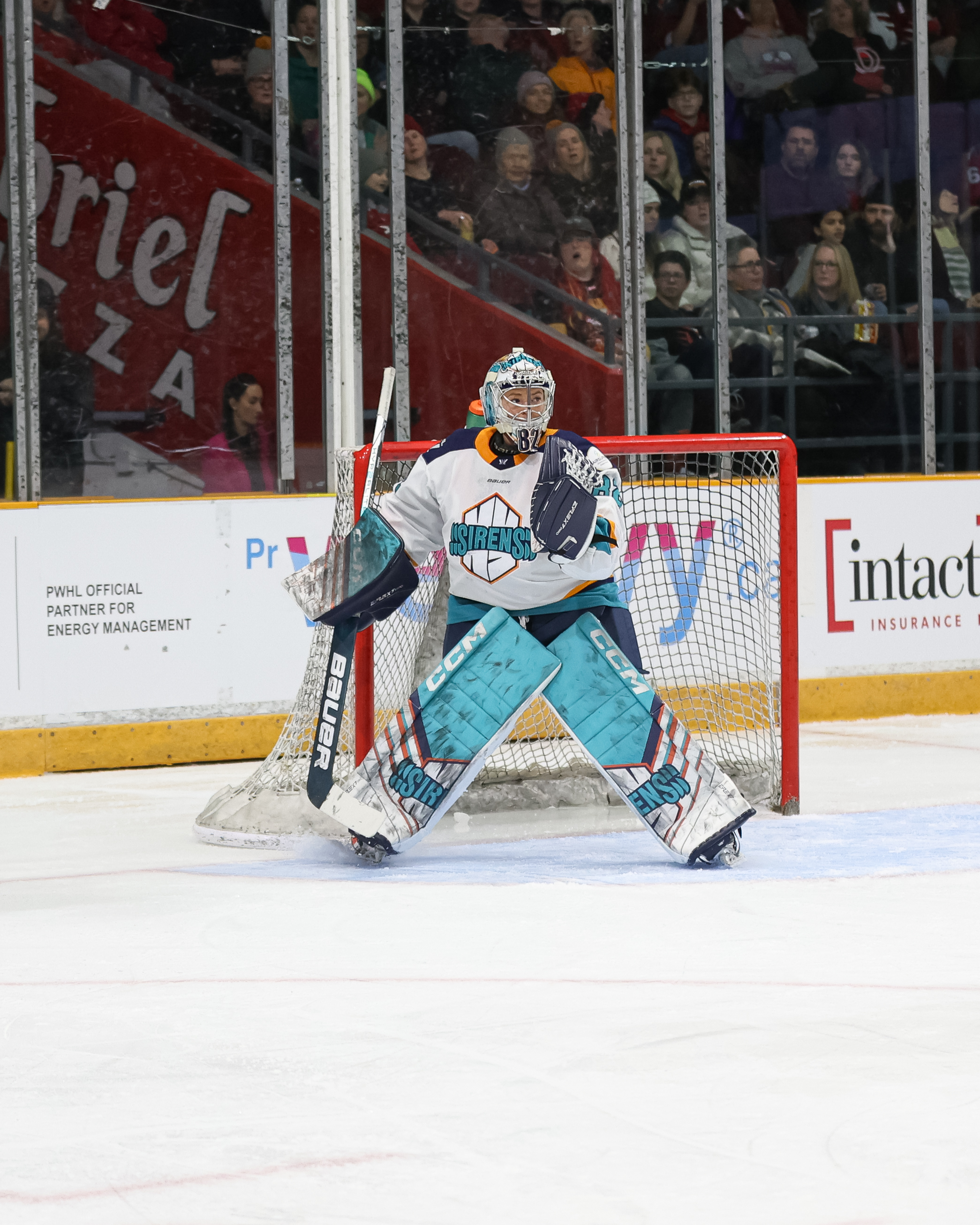 The PWHL regular season game between the Ottawa Charge and the New York Sirens at TD Place on January 27, 2025 in Ottawa, Ontario, CA (Photo by Nala Burton/The PWHL)