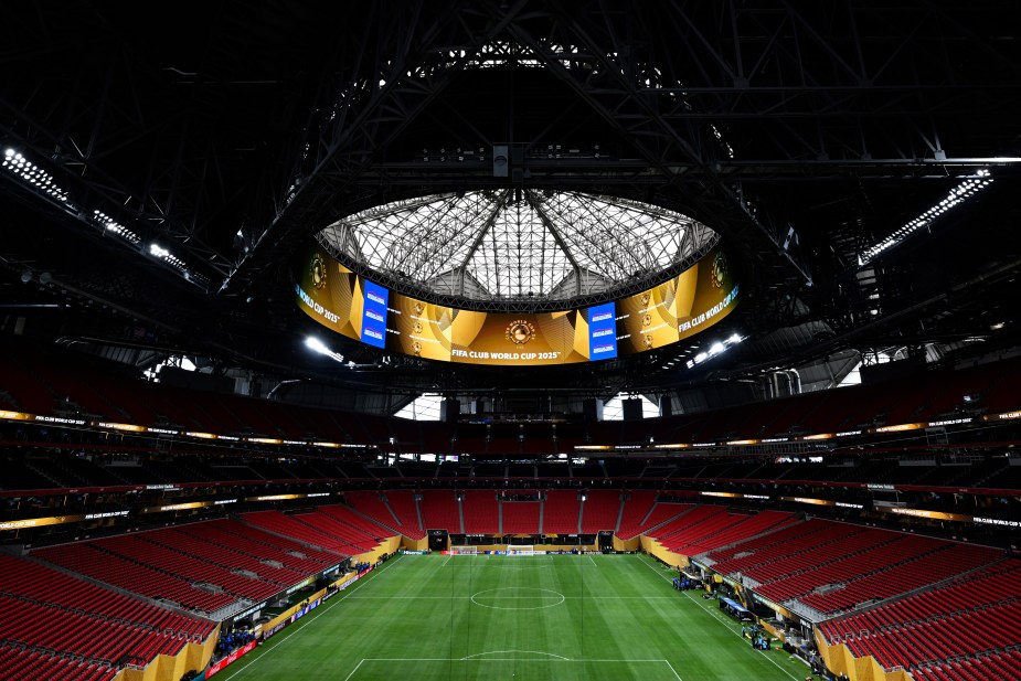 ATLANTA, GEORGIA - JUNE 16: General view inside the stadium prior to the FIFA Club World Cup 2025 group D match between Chelsea FC and Los Angeles Football Club at Mercedes-Benz Stadium on June 16, 2025 in Atlanta, Georgia. (Photo by Shaun Botterill - FIFA/FIFA via Getty Images)