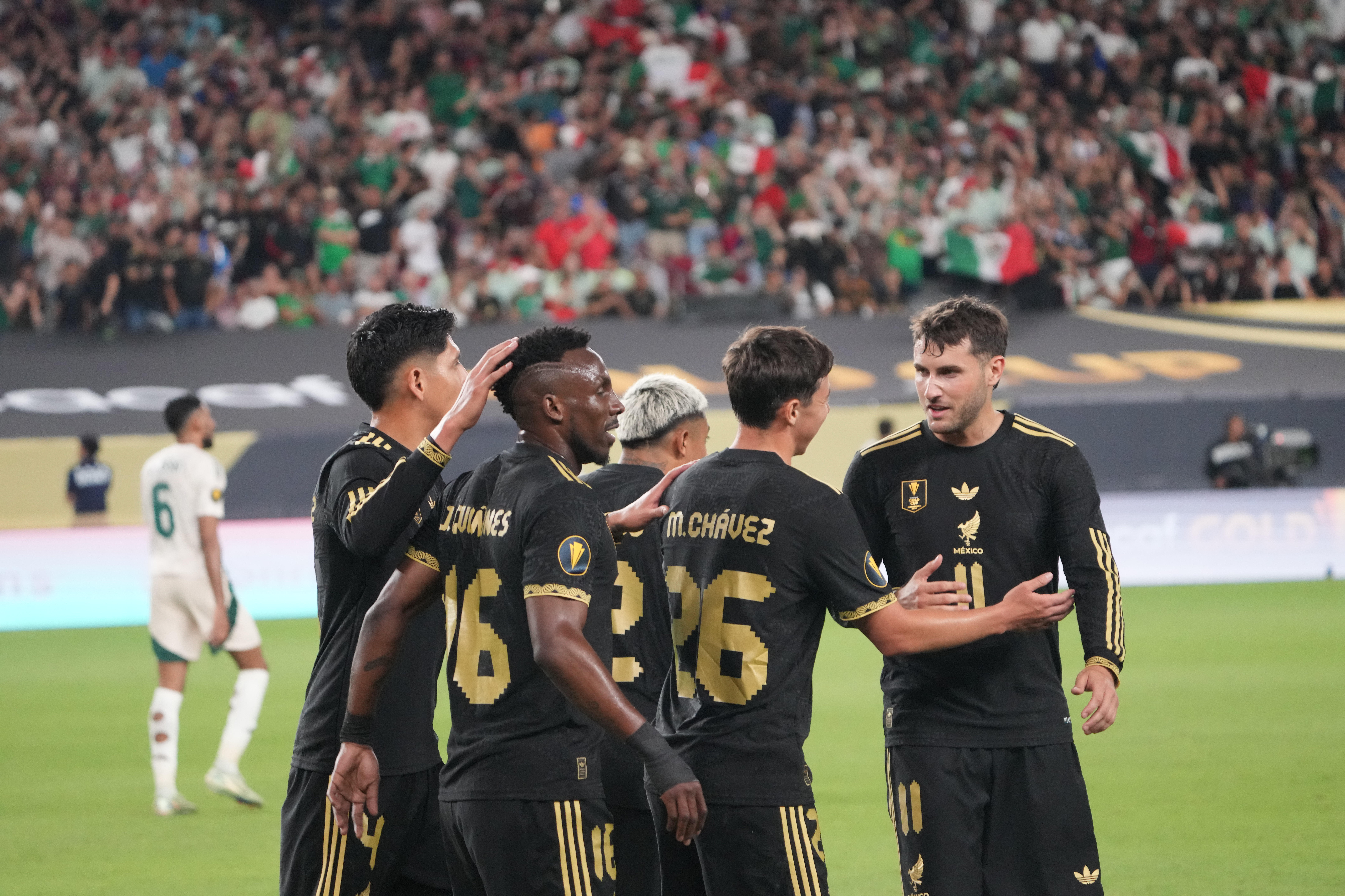 Mexico celebrates a goal. Photo from Concacaf.com