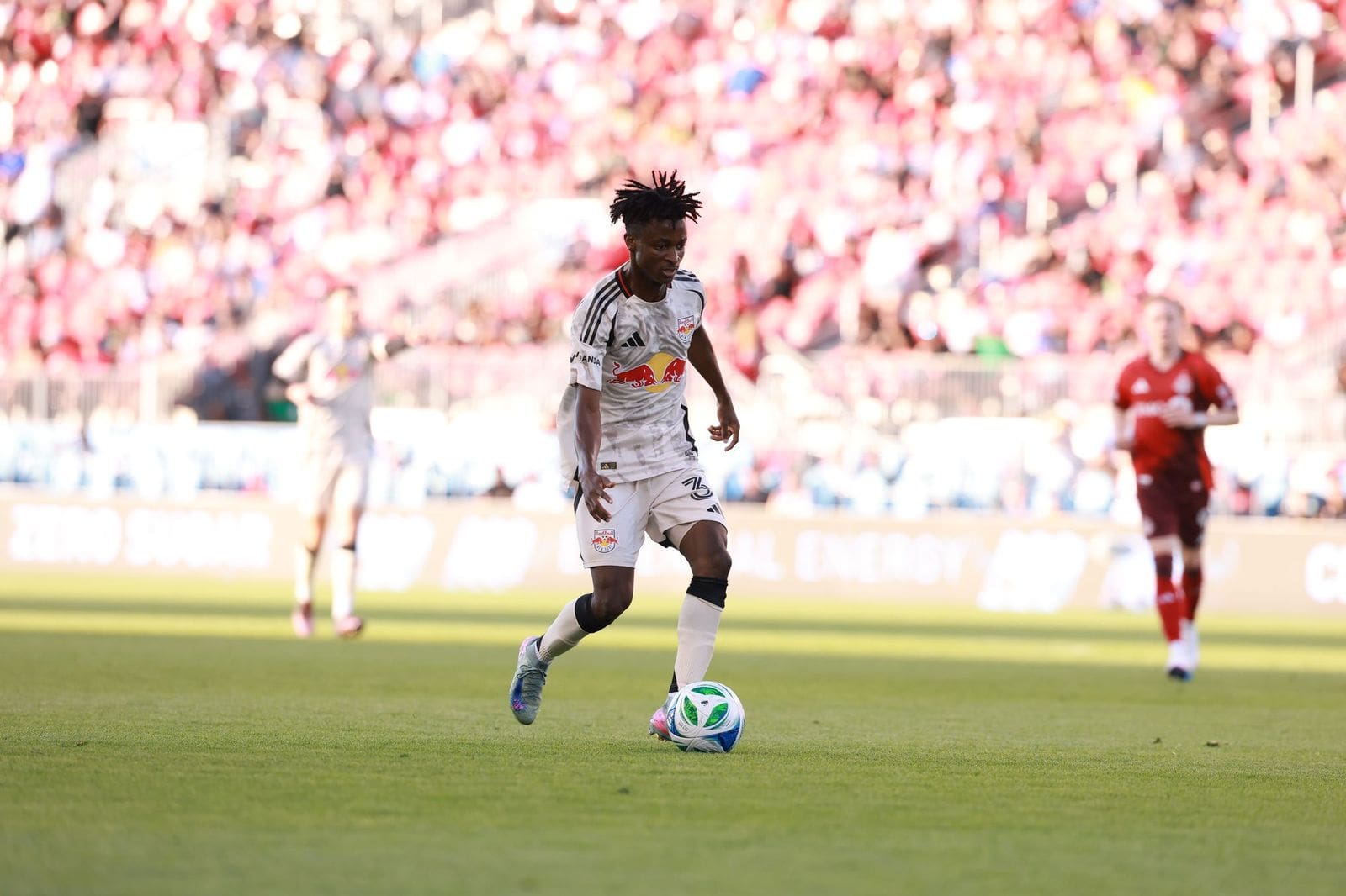6/25/2025 BMO Field, Toronto, ON Mohammed Sofo Scores the goal for RBNY Photo by RBNY
