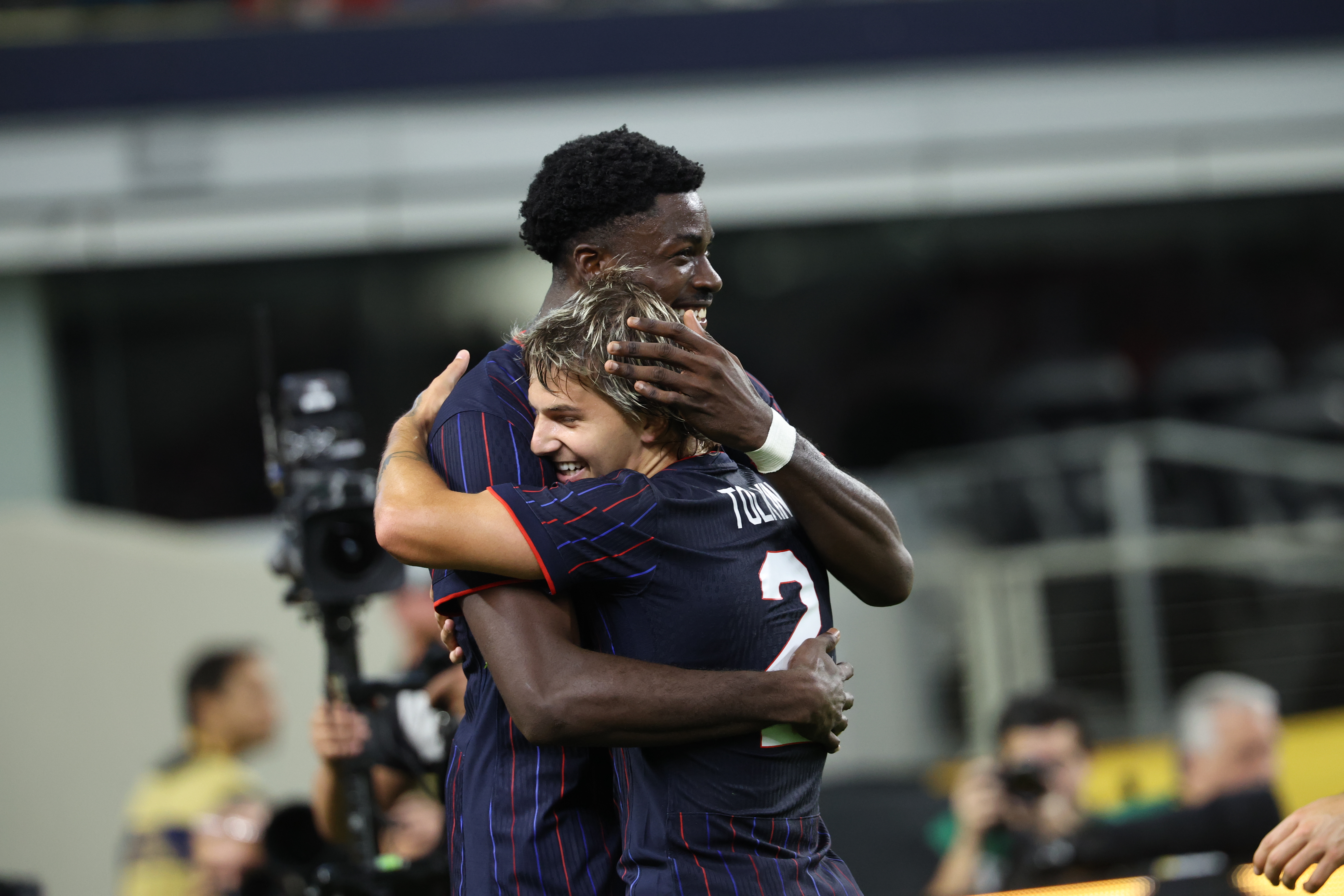 6/22/2025 AT&T Stadium, Arlington, TX, Patrick Aygemang & John Tolkin combined to score the Game Winning Goal. Photo From Concacaf.com