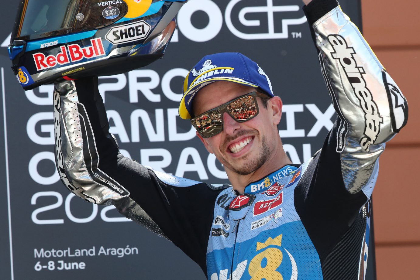 Alex Marquez during MotoGP World Championship 2025 Stop 08 in Aragon, Spain on June 8, 2025. // Gold Goose / Red Bull Content Pool