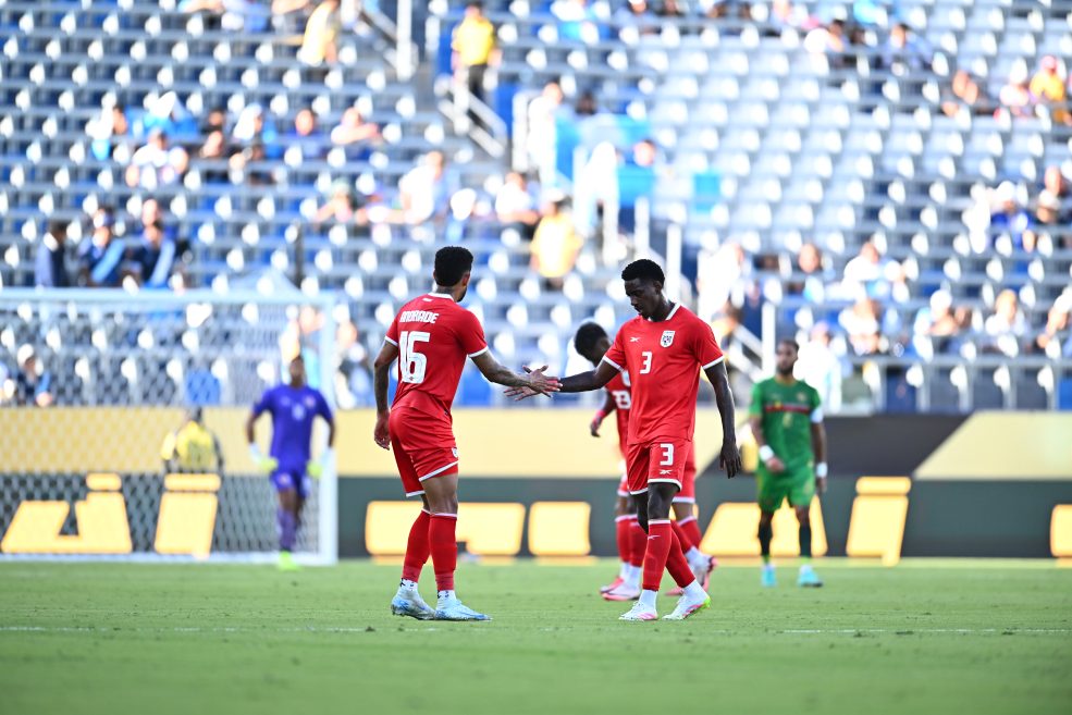 Jun 16, 2025; Carson, California, USA; during a group stage match of the 2025 Gold Cup at Dignity Health Sports Park. Mandatory Credit: Jonathan Hui-Imagn Images
