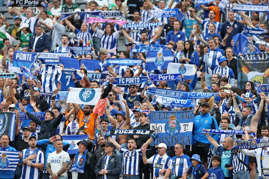 EAST RUTHERFORD, NEW JERSEY - JUNE 15: FC Porto fans cheer during the FIFA Club World Cup 2025 group A match between SE Palmeiras and FC Porto at MetLife Stadium on June 15, 2025 in East Rutherford, New Jersey. (Photo by Elsa - FIFA/FIFA via Getty Images)