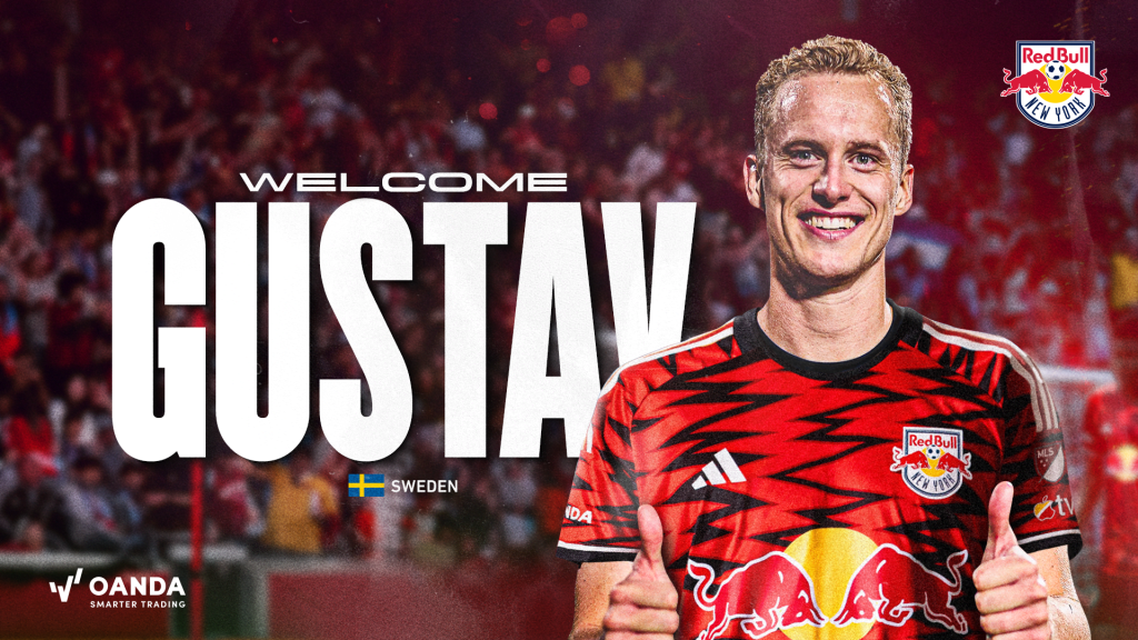 7/23/2025 New York Red Bulls officially transfers Gustav Breggren to the club. Mandatory Credit New York Red Bulls.