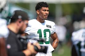 Allen Lazard at NY Jets Training camp Mandatory Credit Reuters