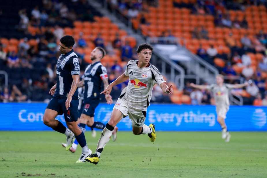 8/3/2025 TQL Stadium, Cincinnati, OH. Julian Hall Celebrates his goal. Mandatory Credit New York Red Bulls