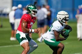 Justin Fields on the practice field. Mandatory Credit Yahoo Sports
