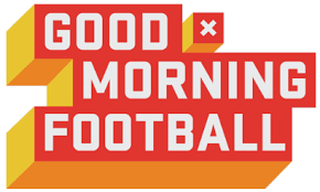 Good Morning Football logo for NFL Network morning show featuring Manti Te'o Jamie Erdahl Kyle Brandt