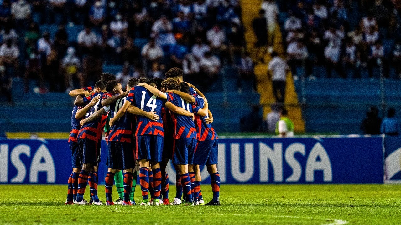 US Men's National team celebrates their victory. Credit: CBS Sports