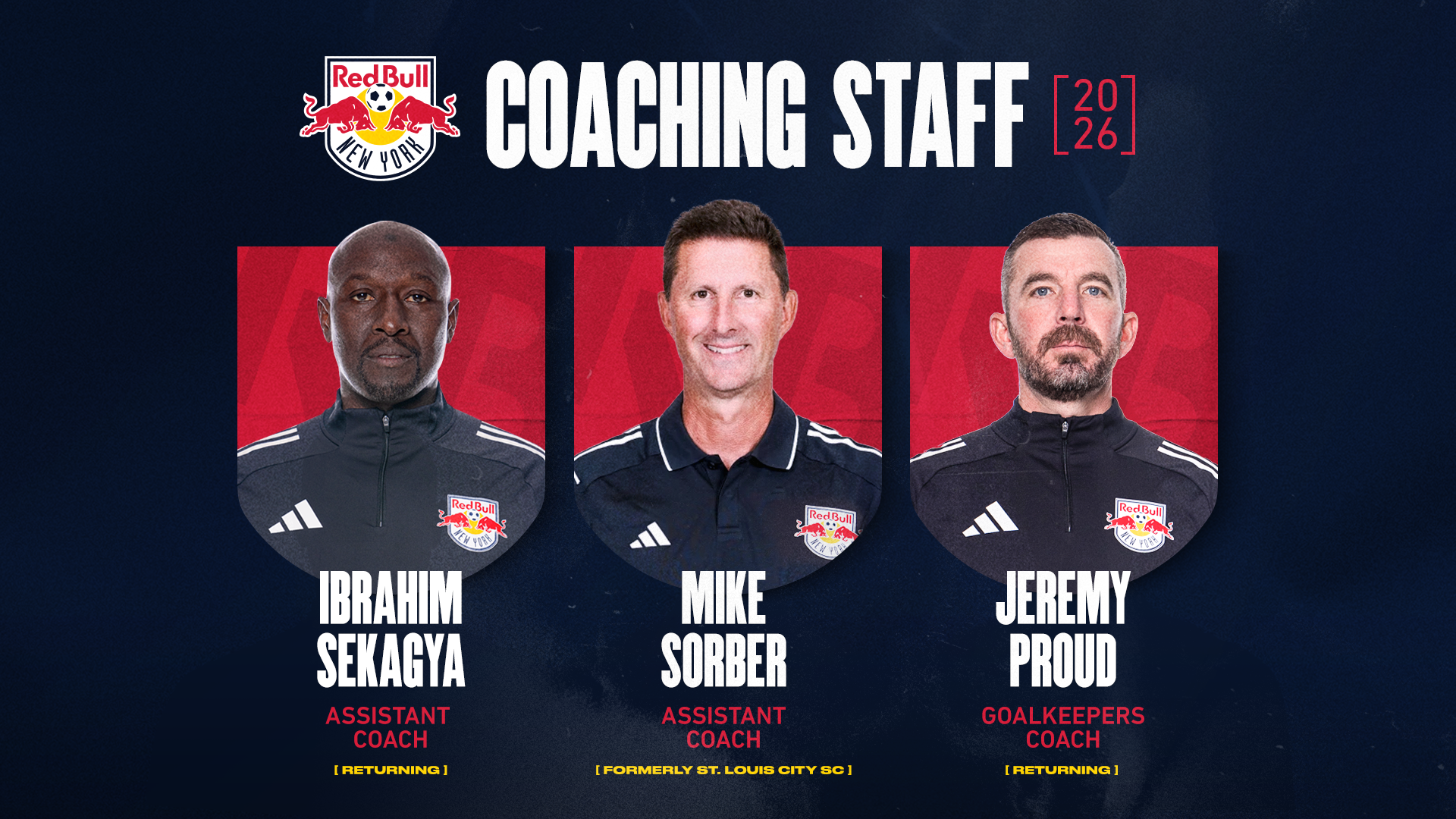 1/21/2026 Red bull New York announces Michael Bradley's coaching staff. Mandatory Credit: Red Bull New York