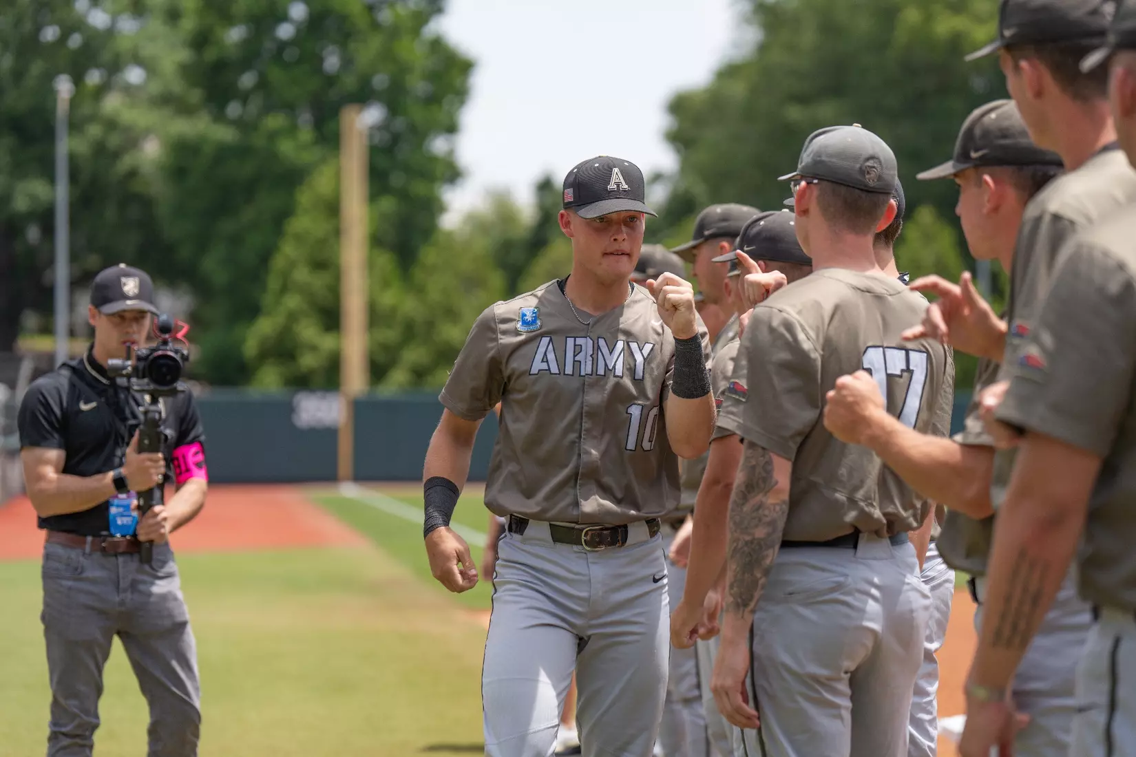 Army West Point baseball alum Derek Berg is pictured in uniform.